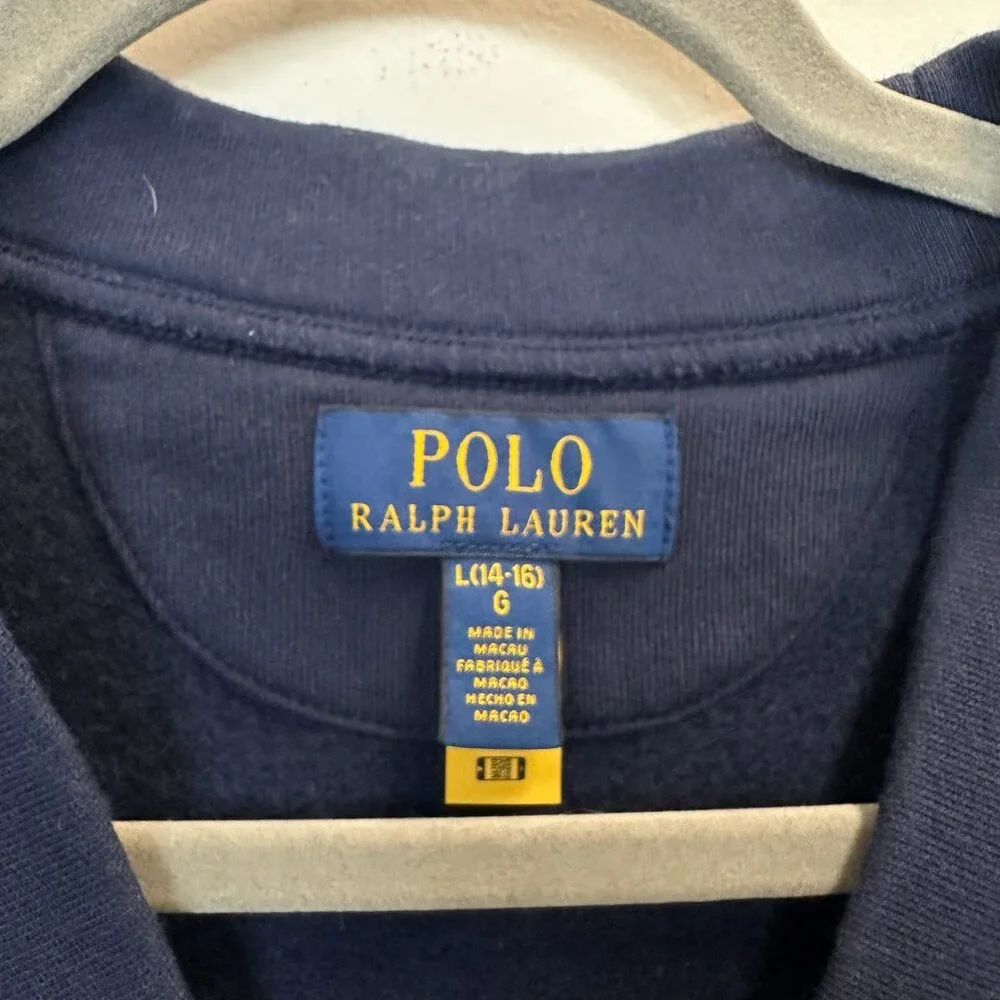 Polo Ralph Lauren U.S.R.L Sea-Hornets Cardigan Sweatshirt Large 14-16